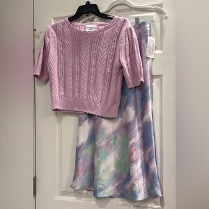 Elegant Pastel Midi Skirt